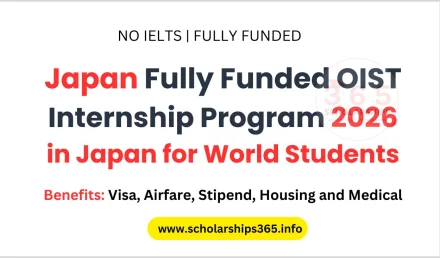 Japan Fully Funded OIST Internship Program 2026 in Japan for World Students