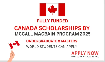 McCall MacBain Scholarship in Canada (Full Funded Scholarships)
