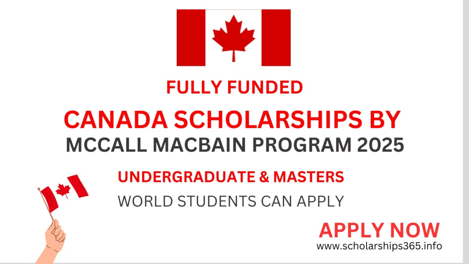 McCall MacBain Scholarship in Canada 2025 | Full Funded Scholarships