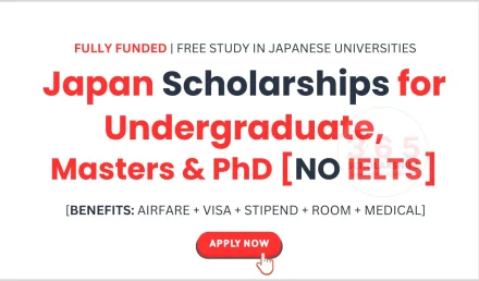 Japan Scholarships 2026 for Undergraduate, Masters & PhD
