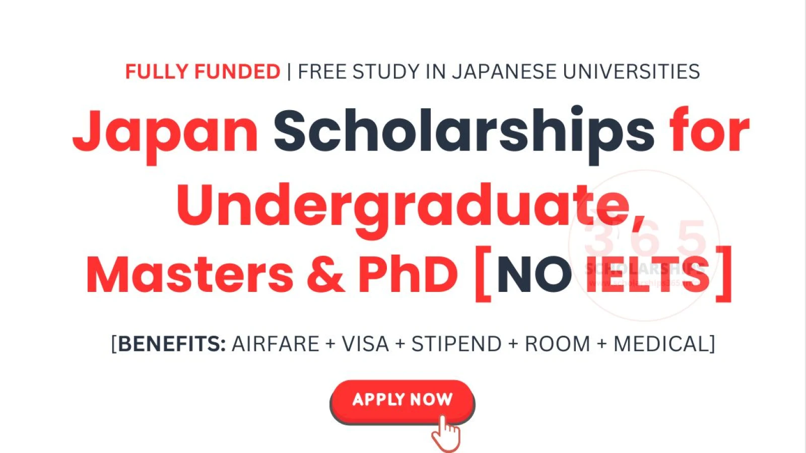 Japan Scholarships 2026 for Undergraduate, Masters & PhD