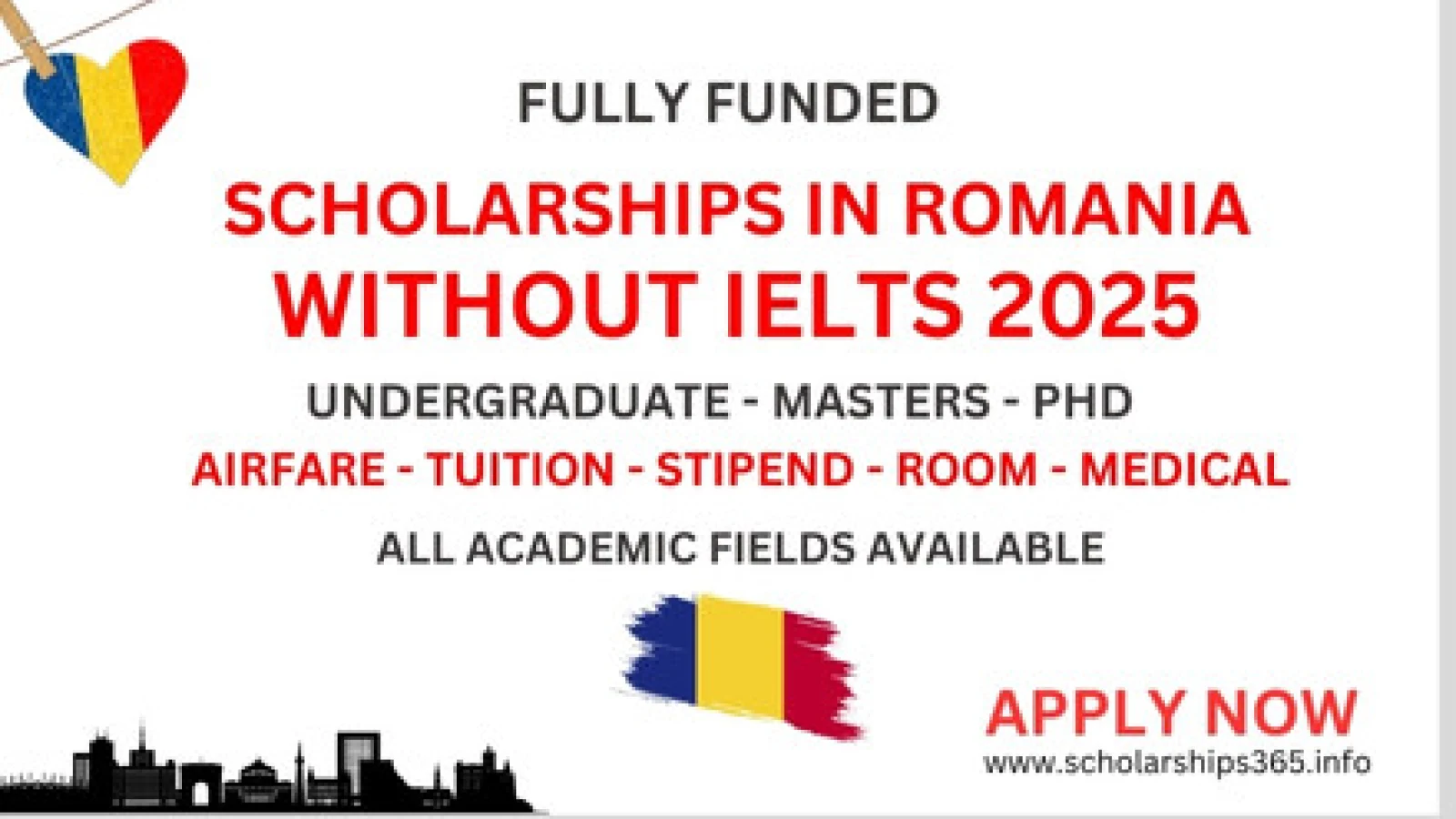 Scholarships in Romania Without IELTS 2024-2025 | Fully Funded Scholarship