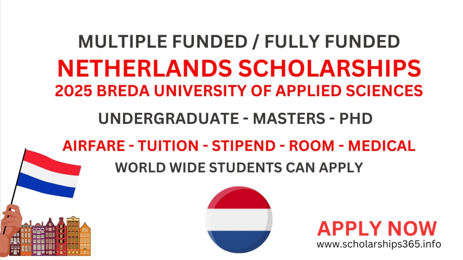 Netherlands Scholarships 2025 | Breda University of Applied Sciences [Multiple Scholarships]