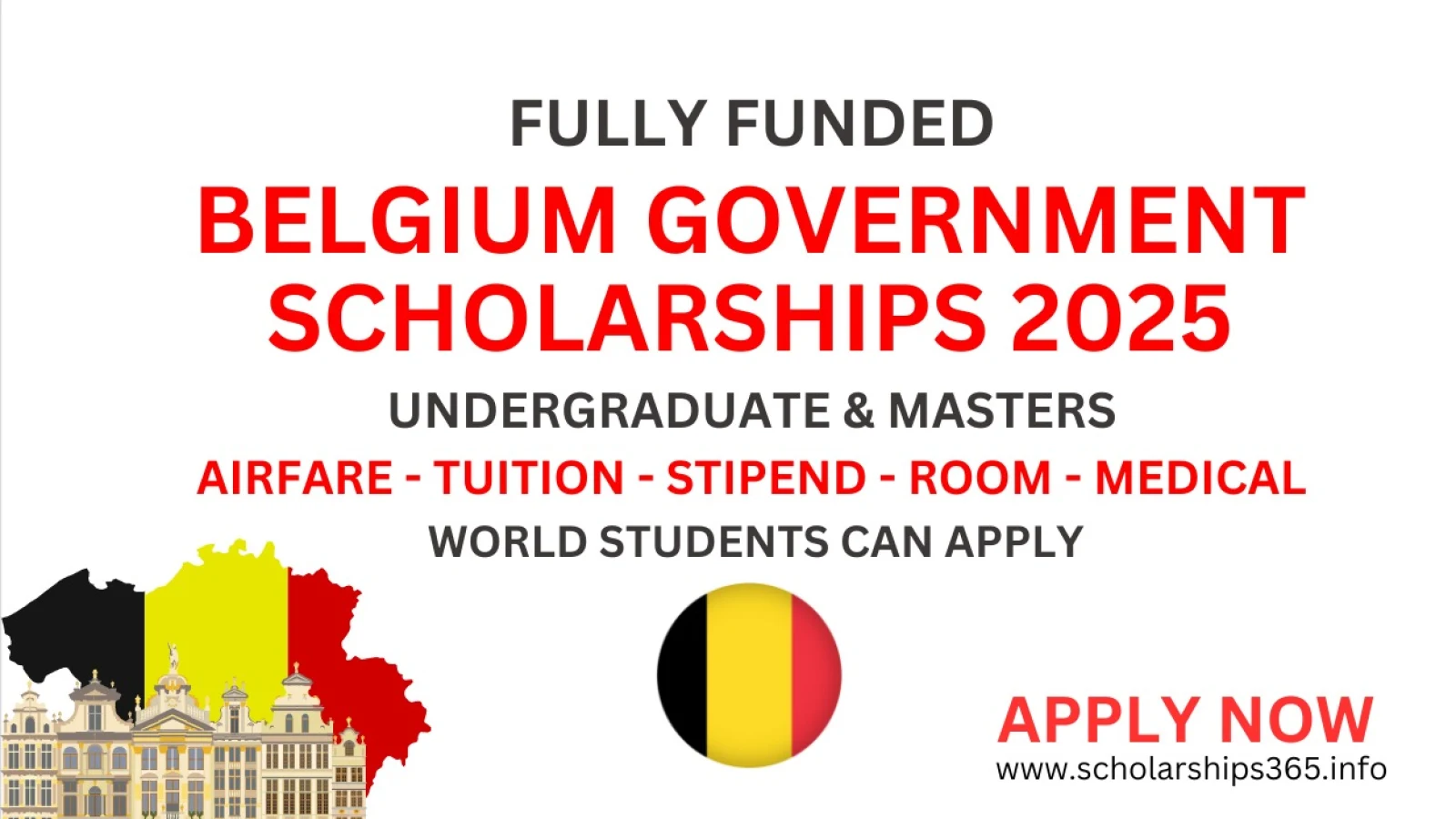 Belgium Government Scholarship 2025-2026 [Fully Funded Scholarships]