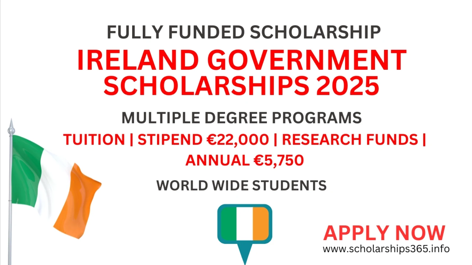Ireland Government Scholarships 2025 [Fully Funded Scholarships]