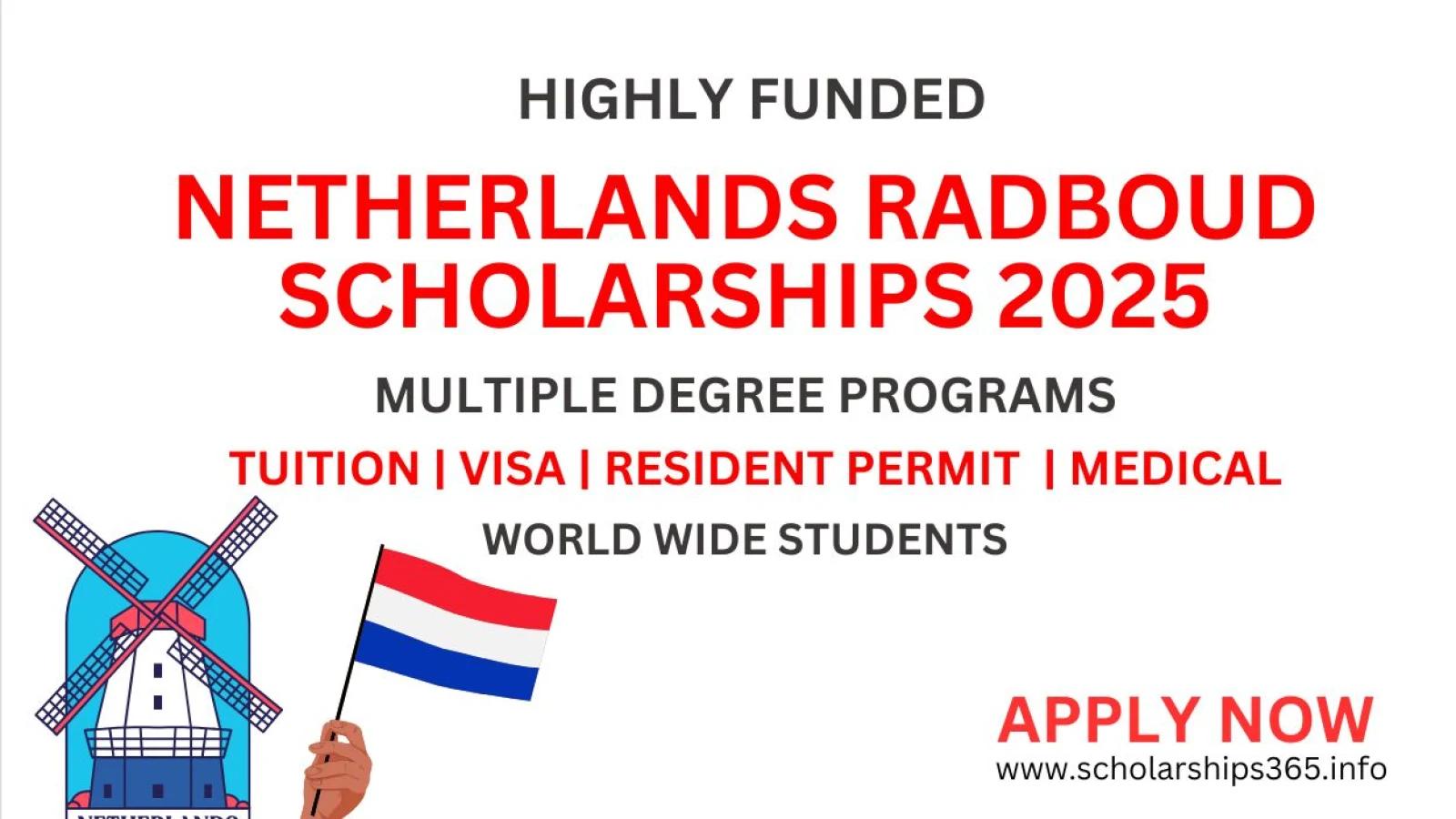 Netherlands Radboud Scholarship Program 2025 [Highly Funded]