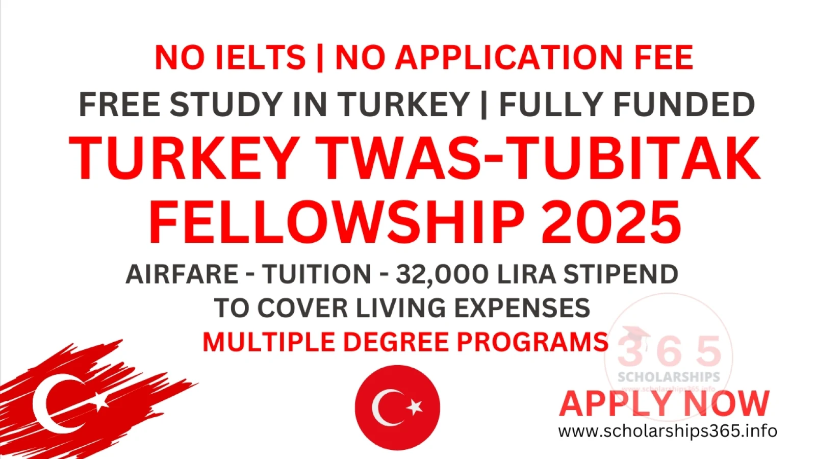 Turkey Twas-Tubitak Fellowship 2025 Program [Fully Funded Fellowships]