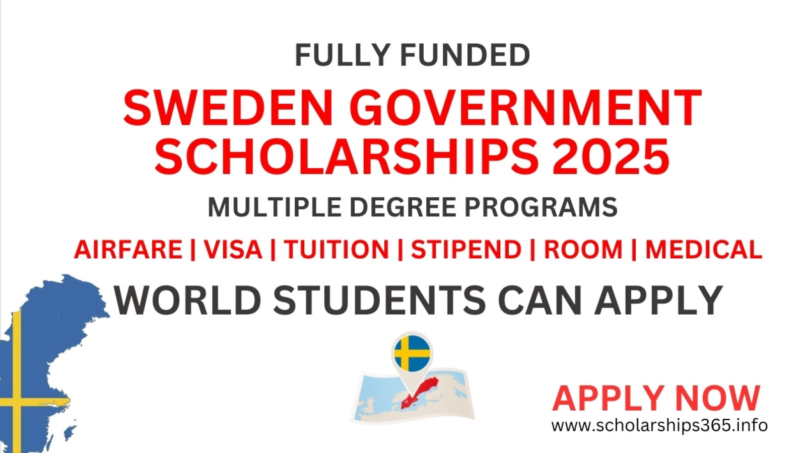 Sweden Government Scholarships 2025 [Fully Funded Scholarships]