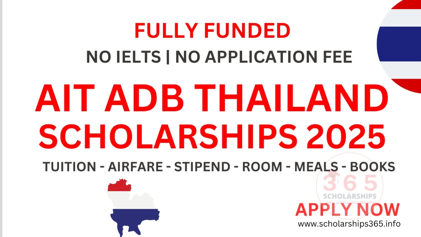 AIT ADB Thailand Scholarships 2025 [Fully Funded Scholarship]