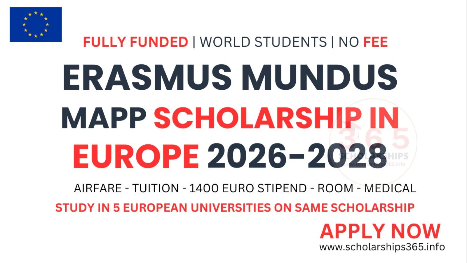 Erasmus Mundus MAPP Scholarship in Europe 2026 [Fully Funded]