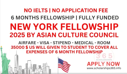 New York Fellowship 2025 by Asian Culture Council [Fully Funded]