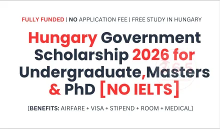 Hungary Government Scholarship 2026-2027 [Fully Funded]