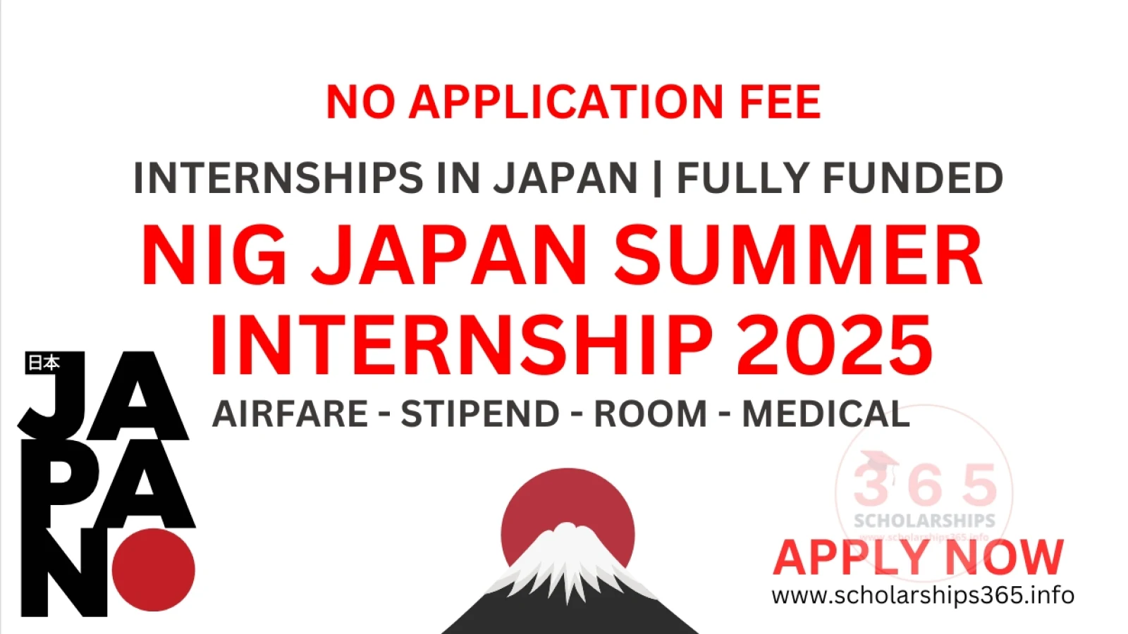 NIG Japan Summer Internship 2025 [Fully Funded Internships]