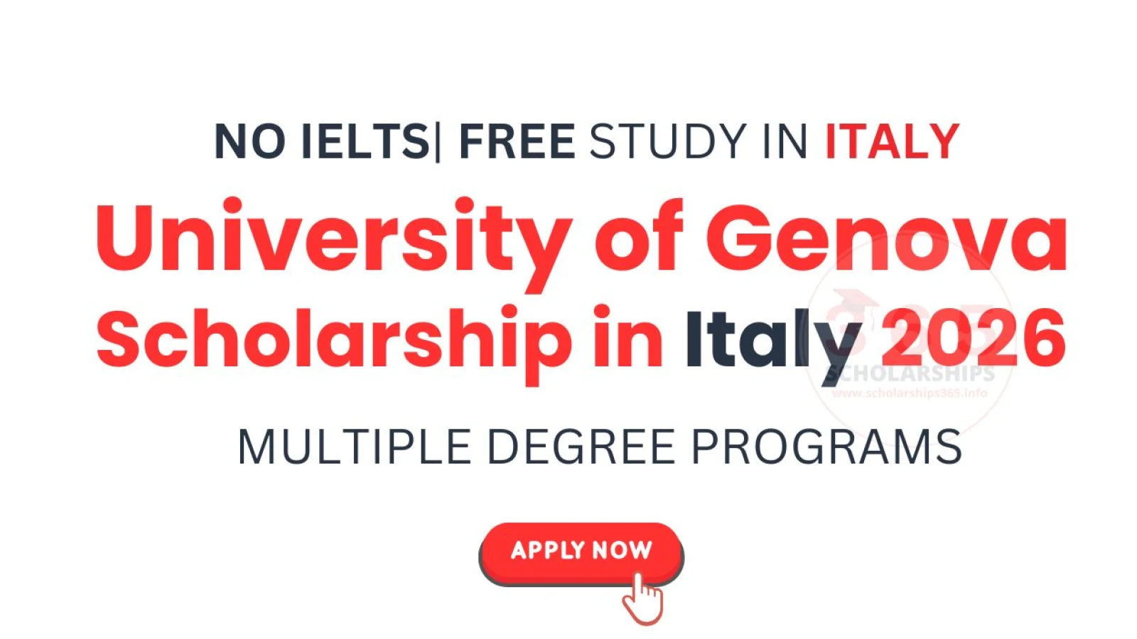 University of Genova Scholarship in Italy 2026 [Study in Italy]