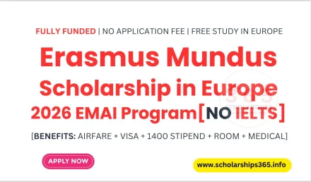 Erasmus Mundus Scholarship in Europe 2026 EMAI Program [Fully Fudned]