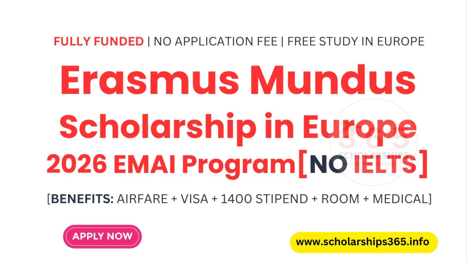 Erasmus Mundus Scholarship in Europe 2026 EMAI Program [Fully Fudned]