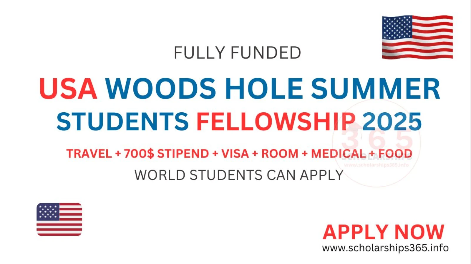 USA Woods Hole Summer Student Fellowship 2025 [Fully Funded]
