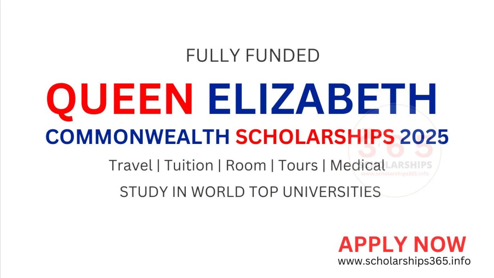 Queen Elizabeth Commonwealth Scholarship 2025-2026 | Fully Funded