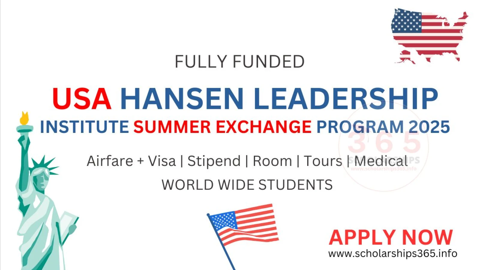 USA Hansen Leadership Institute Summer exchange program 2025 [Fully Funded]