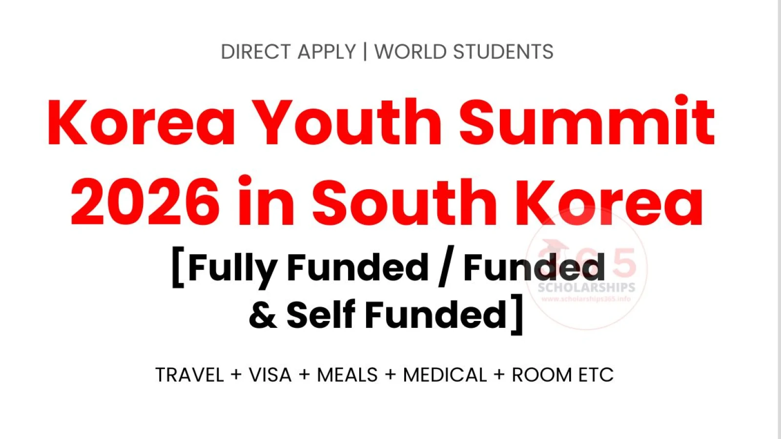 Korea Youth Summit 2026 in South Korea [Fully Funded / Funded / Self Funded]