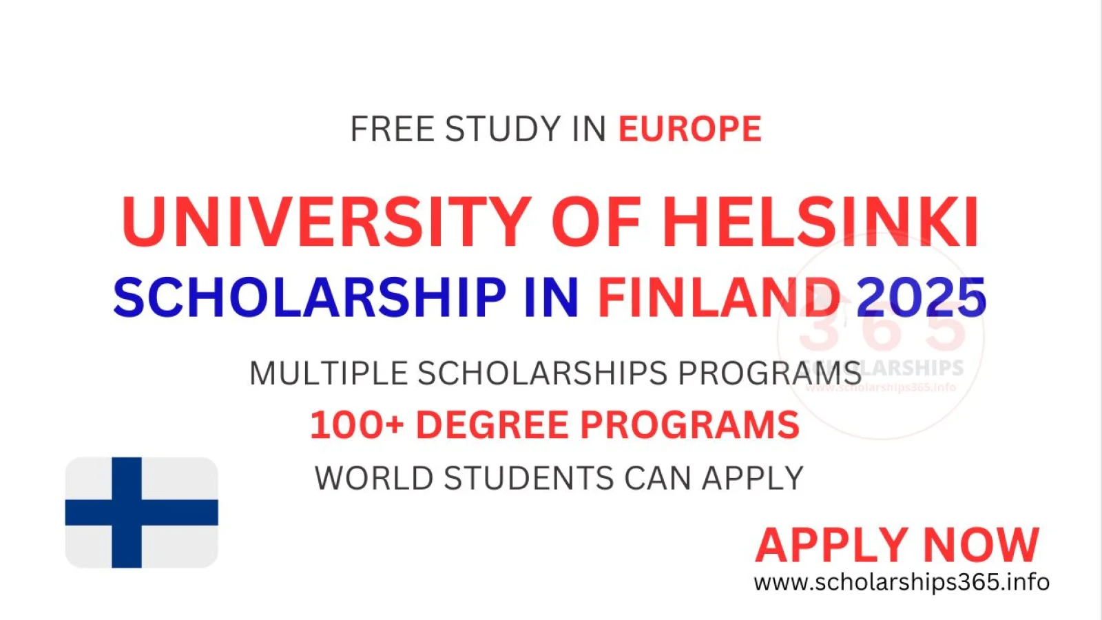 University of Helsinki Scholarship 2025 in Finland [Multiple Scholarships]