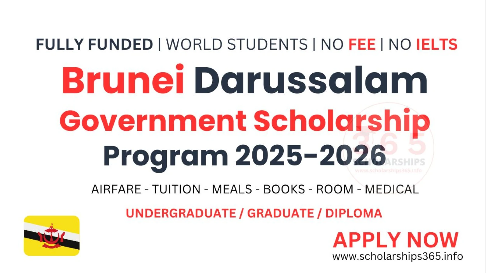 Brunei Darussalam Government Scholarship 2025-2026 [Fully Funded]