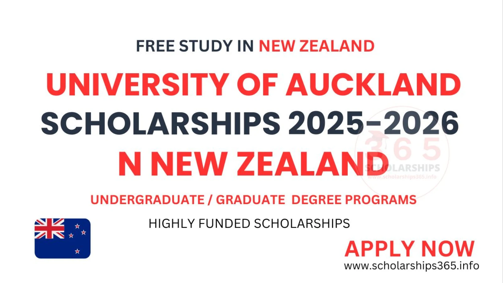 University of Auckland Scholarships 2025-2026 in New Zealand