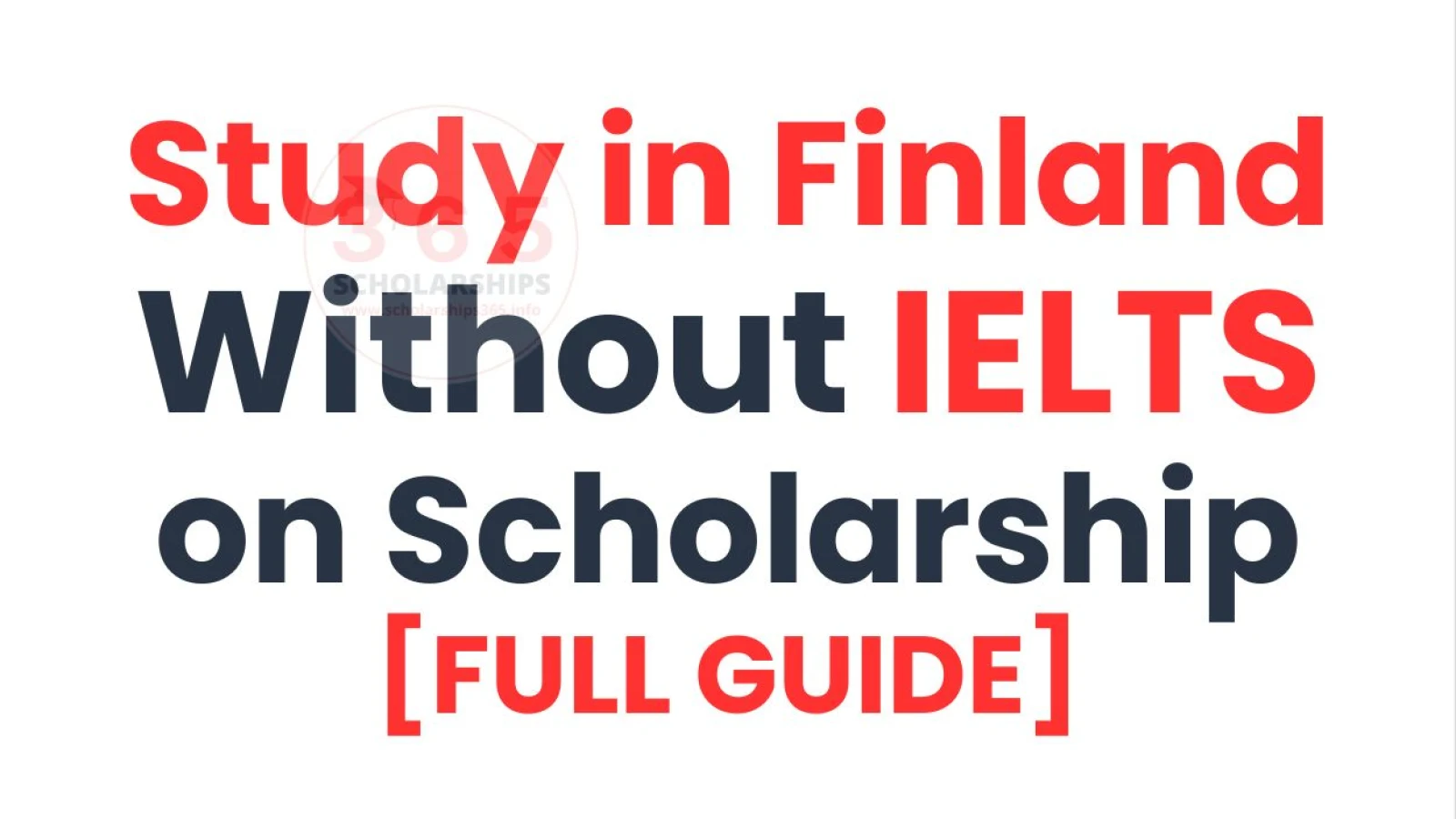 Study in Finland Without IELTS on Scholarship 2026 [Fully Funded]
