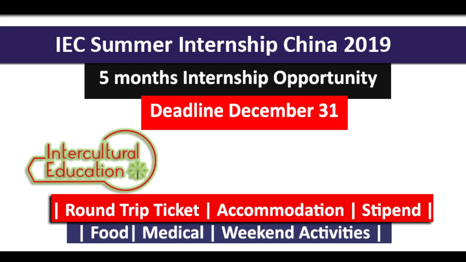 IEC Summer Internship in China 2019 Fully Funded