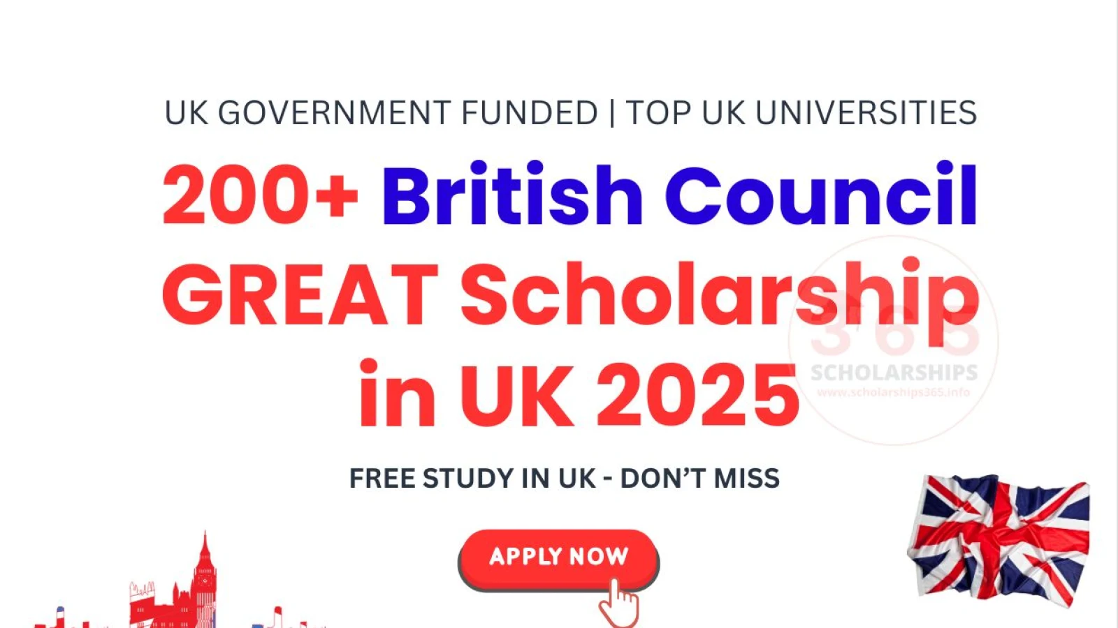 200+ British Council GREAT Scholarship in UK 2025 [Free Study in UK]