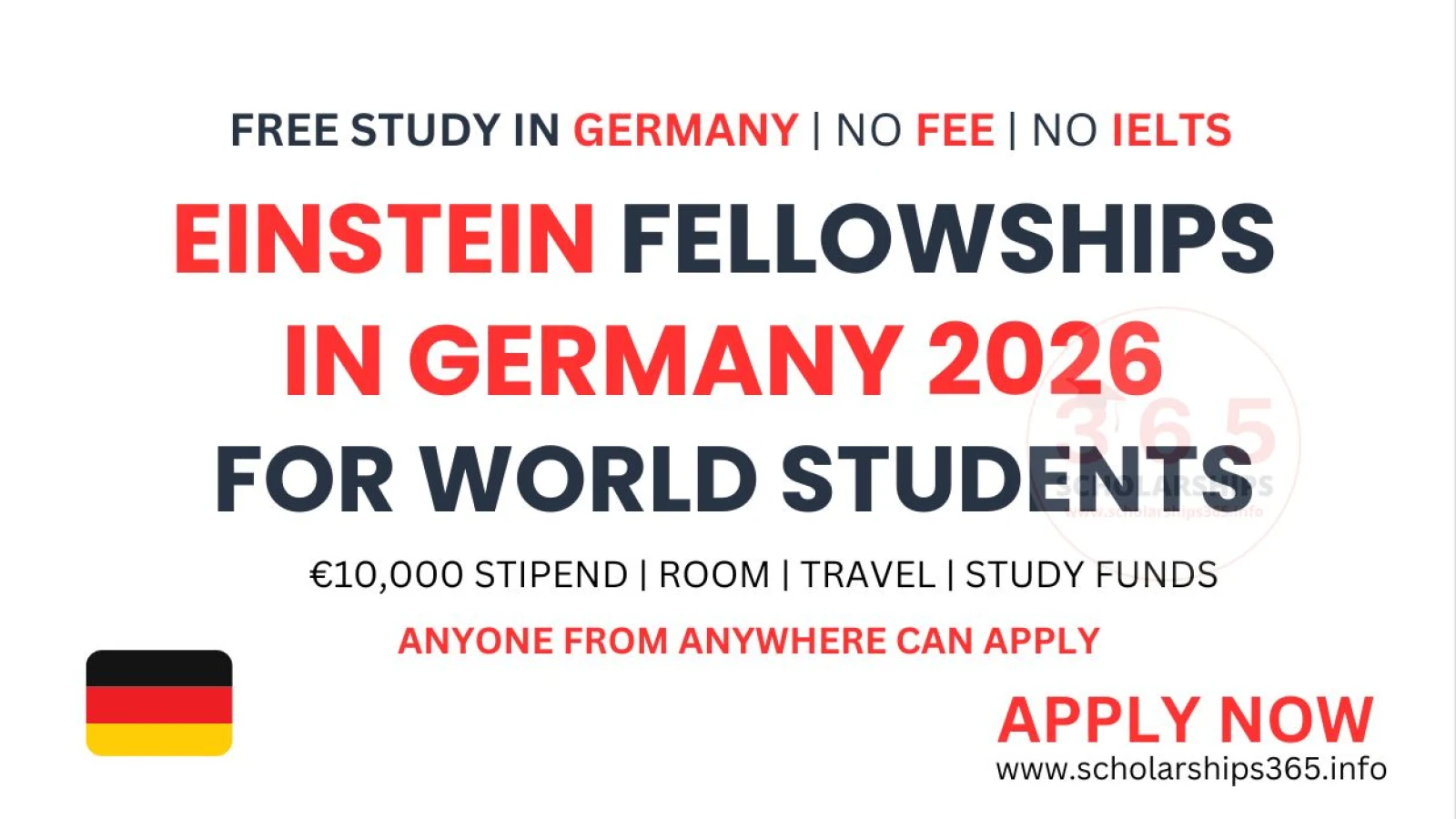Einstein Fellowship in Germany 2026 [Fully Funded Fellowships]