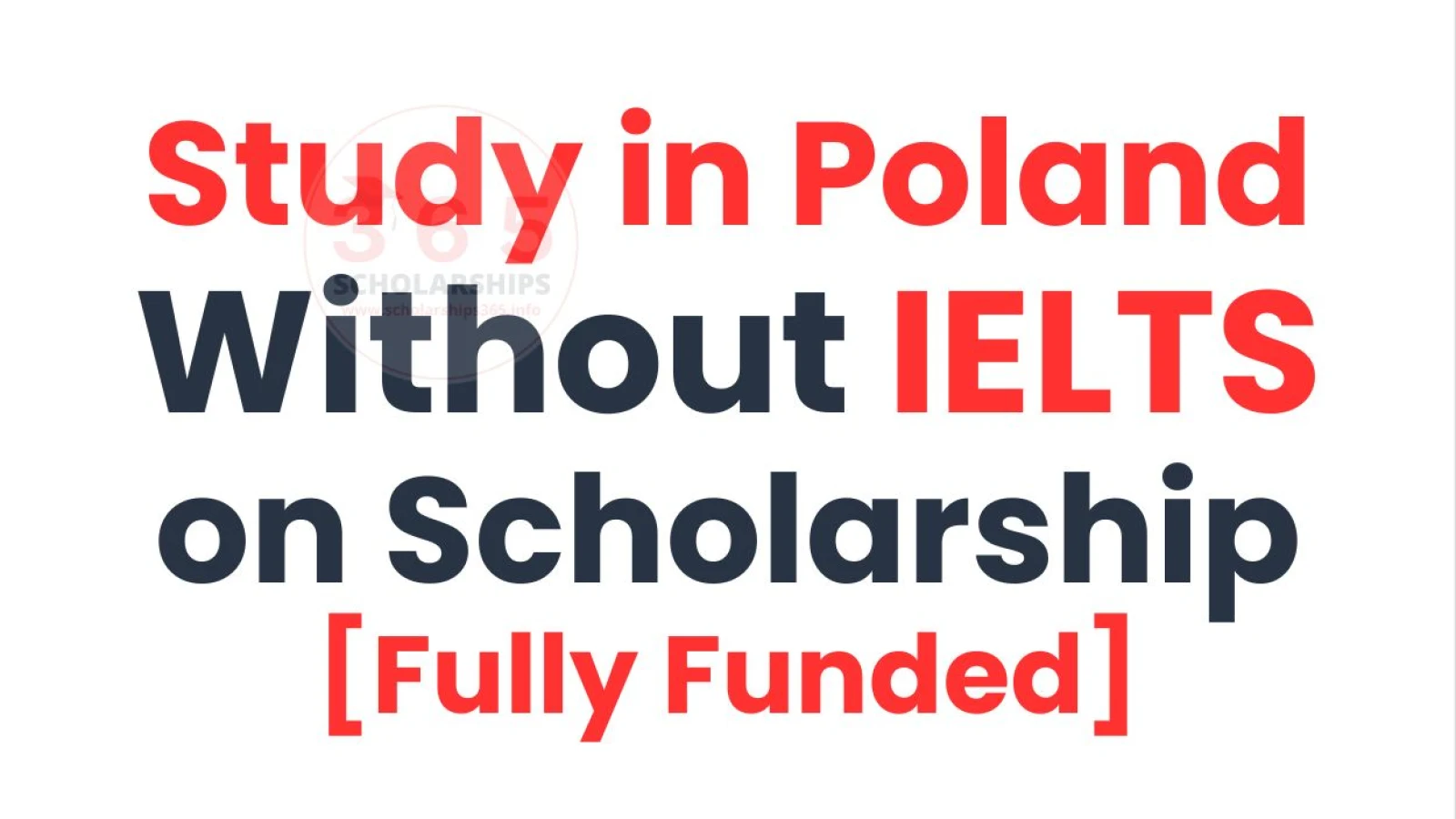 Study in Poland Without IELTS on Scholarship 2026 [Fully Funded]