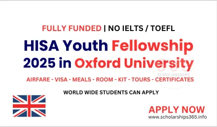 HISA Youth Fellowship 2025 in Oxford University, UK [Fully Funded]