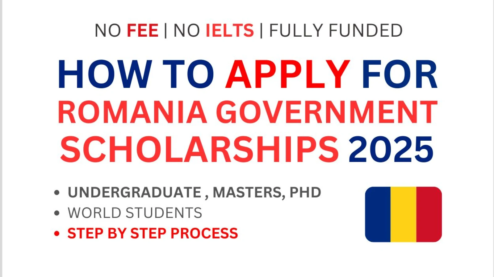 How to Apply for Romania Government Scholarships 2025 [Fully Funded]