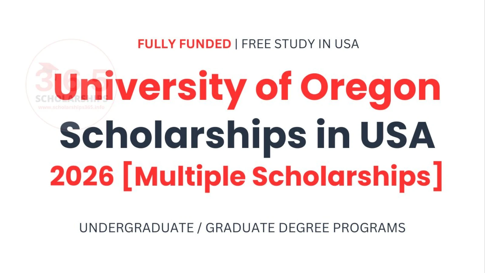 University of Oregon Scholarships in USA 2026 [Multiple Scholarships]