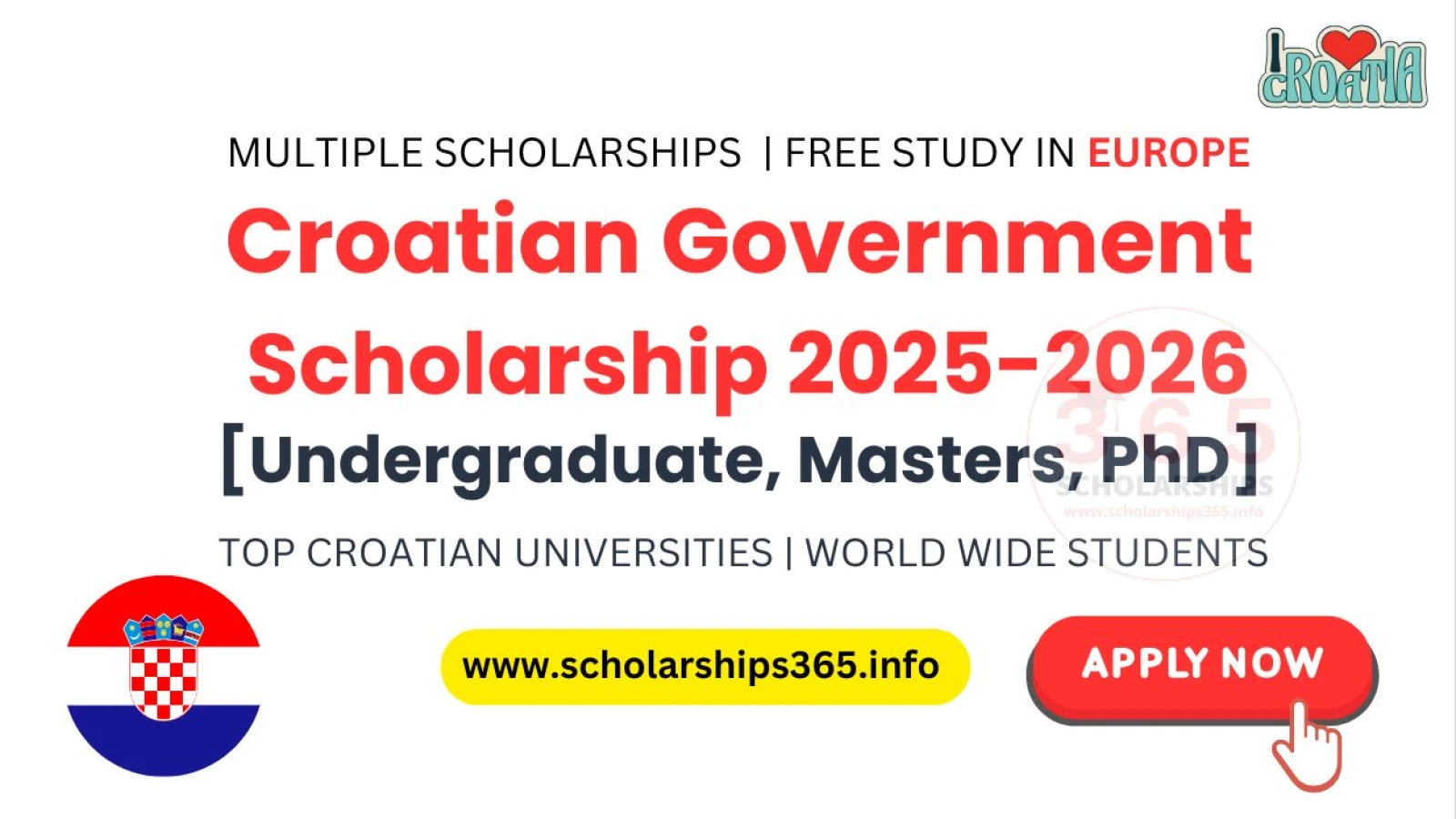 Croatian Government Scholarship 2025 [Multiple Scholarships]