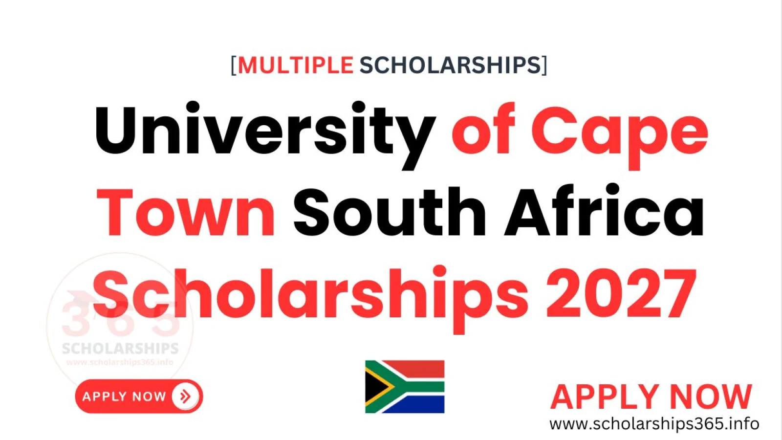 University of Cape Town South Africa Scholarships 2027 [Multiple Scholarships]