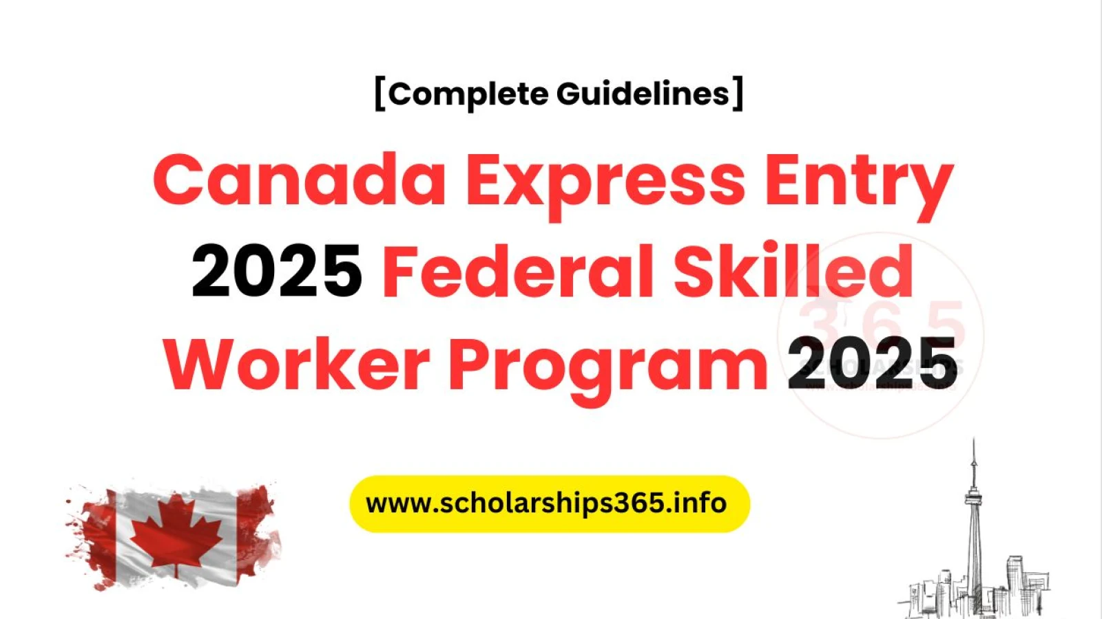 Canada Express Entry 2025 Federal Skilled Worker Program 2025 [Complete Guidelines]